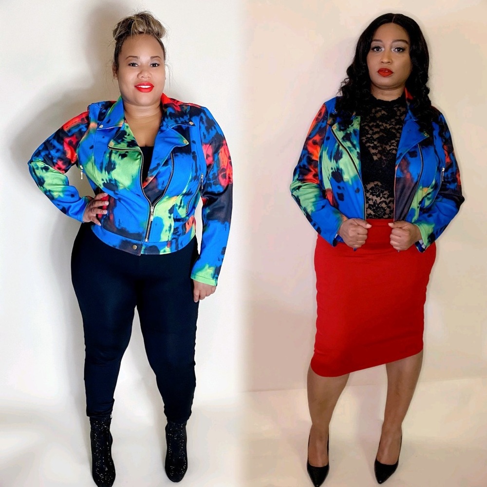 Tye Dye Jacket (Plus Size)